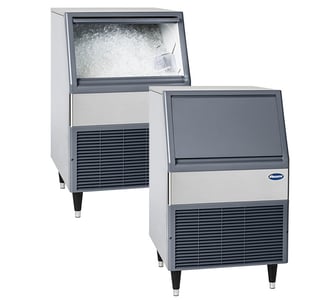 Maestro Plus ice machine open and closed