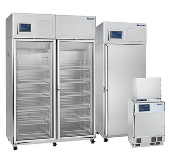 Full size and compact medical-grade refrigerators