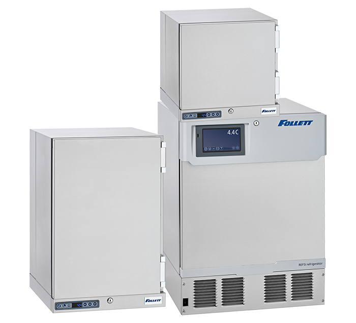 Grouping of Follett Infinity Series REF2i, REF1i and REF5i refrigerators